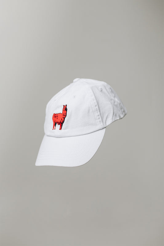 Llamas Don't Spit hat - White
