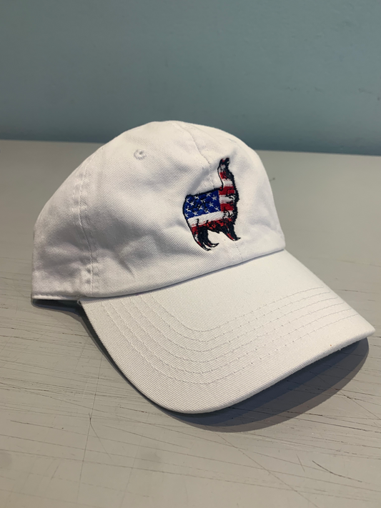 USA Llama Hat White