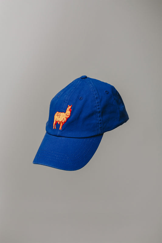 Llamas Don't Spit hat - Blue