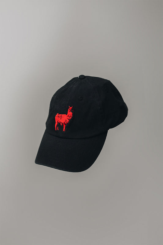 Llamas Don't Spit hat - Black